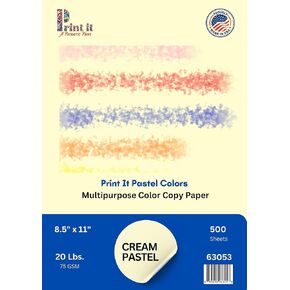 Printit Colors Multipurpose Paper, 20 lbs., 8.5" x 11", Orchid, 500 Sheets/Ream – Premium Colored Copy Paper for Printing, School, and Office Use in Kuwait