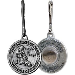 St. Francis of Assisi Pet Medal with Capsule of Assisi Soil in Saudi Arabia