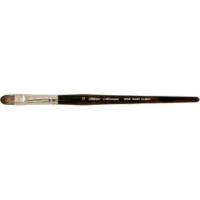 Silver Brush Limited 2632S-4 Monza Short Filbert Paintrush للزيت والأكريليك ودهانات الجسم الثقيلة ، الحجم 4 ، مقبض قصير in Kuwait