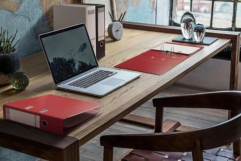 Oxford Smart Pro+ A4XL Lever Arch Files 80 MM العمود الفقري 2 حلقات البولي بروبيلين غطاء أحمر/أبيض/أسود من 3 in Saudi Arabia