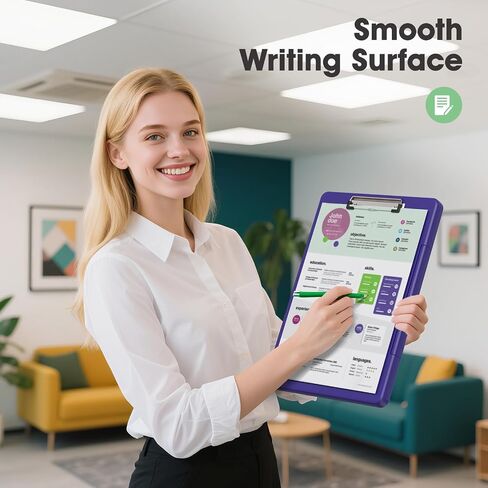Legal Size Clipboard with Storage, High Capacity 8.5 x 14 Clip Board for Lawers, Folio & Side-Opening, Size 15 x 10 x 1.2 in, Blue in Saudi Arabia
