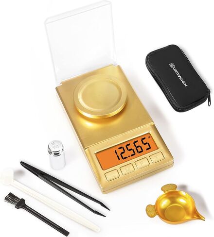 Milligram Scale 50g/0.001g,Precision Mini Carat Gram Scale for Powder Medicine,Jewelry,Gem,Reloading,Lab,Pocket Scale with Cal Weight,Professional Mg Scale with Tare,LCD Display,Powder Scoop in Saudi Arabia