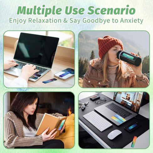 72 Pieces Anxiety Sensory Stickers with Storage Box - Calming Stickers for ADHD - 2 Textured Surface Adhesives - Sensory Strips for Office & Classroom Desk Relieve Adult & Teen Stress in Saudi Arabia