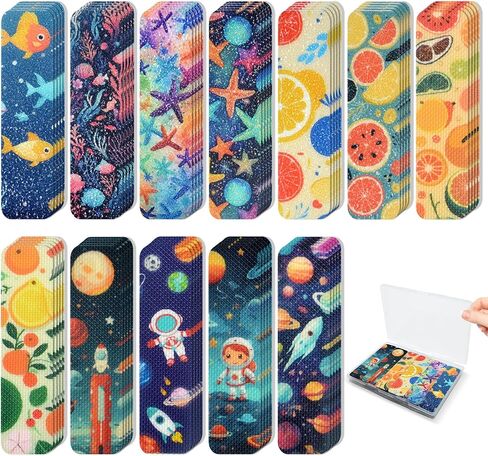 72 Pieces Anxiety Sensory Stickers with Storage Box - Calming Stickers for ADHD - 2 Textured Surface Adhesives - Sensory Strips for Office & Classroom Desk Relieve Adult & Teen Stress in Saudi Arabia
