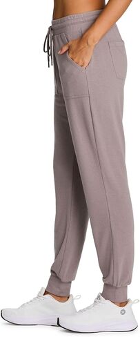 RBX Active Women's Athletic Super Soft Lightweight Cuffed Tapered Jogger Sweatpants with Pockets in Saudi Arabia