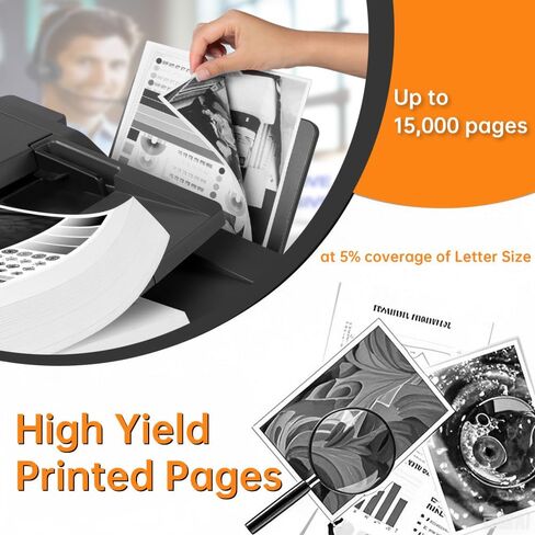 25B3074 High Livel Black Toner Cartridge (45،000 صفحة) - متوافقة مع Lexmark M5255 M5270 XM5355 XM5370 XM7355 XM7365 XM7370 PRINTERS (مع رقاقة) in Kuwait