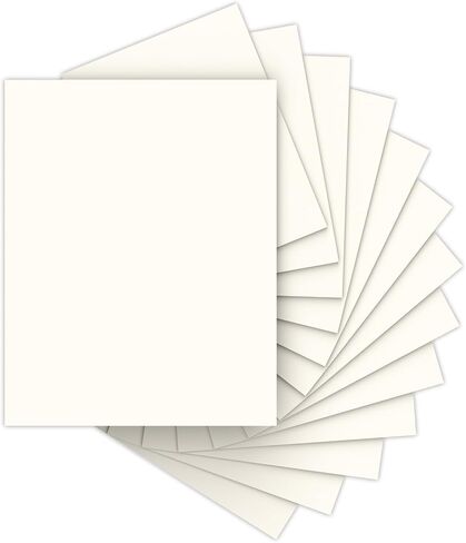 40 ورقة ورقة البطاقات الورقية 8.5 × 11 ، ورقة طابعة بطاقة العاج 8.5x11 ، Off White Card Stock Paper 8.5 × 11 ، 200 GSM ورقة بناء لبطاقات DIY ، بطاقات المعايدة ، دعوات الزفاف in Kuwait