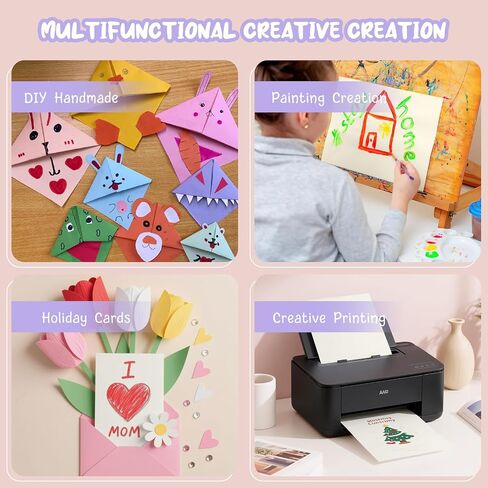 40 ورقة ورقة البطاقات الورقية 8.5 × 11 ، ورقة طابعة بطاقة العاج 8.5x11 ، Off White Card Stock Paper 8.5 × 11 ، 200 GSM ورقة بناء لبطاقات DIY ، بطاقات المعايدة ، دعوات الزفاف in Kuwait