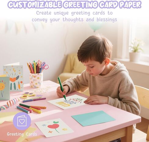 40 ورقة ورقة البطاقات الورقية 8.5 × 11 ، ورقة طابعة بطاقة العاج 8.5x11 ، Off White Card Stock Paper 8.5 × 11 ، 200 GSM ورقة بناء لبطاقات DIY ، بطاقات المعايدة ، دعوات الزفاف in Kuwait