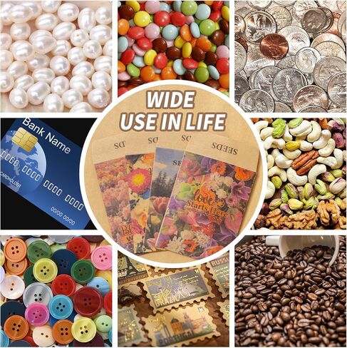 200 Pcs Seed Envelopes, Seed Packets Self-adhesive Sealing Small Seed Saving Envelopes for Storage, 2x3 Inch Brown Kraft Paper Collecting Bags for Flower Vegetable Seeds Organizer in Saudi Arabia