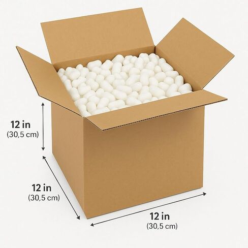 منتجات Millbour Mill - 1 Cu ft - أنبوب بيو معاد تدويره مواد التعبئة الثابتة - وسادة قابلة للسماد وقابلة للتحلل للشحن - خالية من الغبار ومقاومة التآكل - حشو باطل in Saudi Arabia