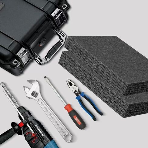Tool Box Organizer 16x12x2 Inch Black Toolbox Foam Pad Shadow Foam Drawer Organizer Thick Liner (4 Pack) in Saudi Arabia