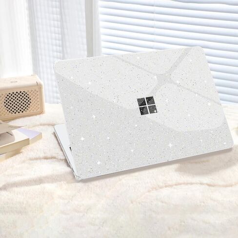 G JGOO Compatible with Microsoft Surface Laptop 15 inch Touchscreen Copilot + PC 2024 (7th Ed) Model 2037, Protective Plastic Hard Shell Case with Keyboard Cover & Screen Protector, Crystal Clear in Kuwait