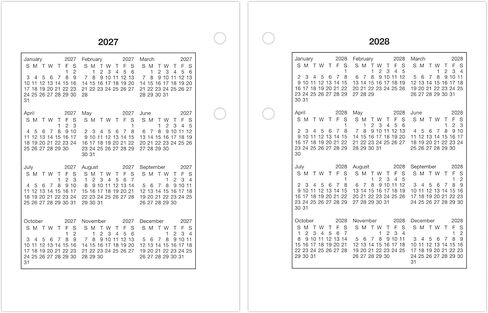 AT-A-GLANCE 2026 CALENDAR CALENDAR DELLENDAR ، يوميًا ، 3 "× 3-3/4" ، مصغرة ، فضفاضة (E9195026) in Saudi Arabia
