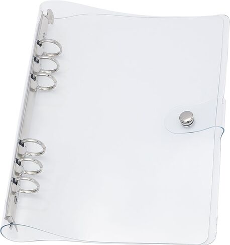 SICCOMA A5 6-Ring Leaf Binder Cover PVC GLITTER A5 COVER COVER BINDER BINDER RIGHBOOD SHELL (6.7 "x9.2") لصفحات مخطط الدائرة المستديرة (الورق الداخلي غير مدرج) in Saudi Arabia