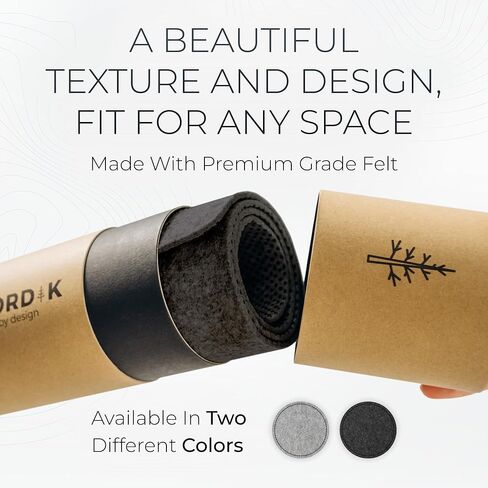 Nordik Large Felt Desk Mat – Timber Moss Green – 35 x 17 inch – Computer Desk Mat – Keyboard and Mouse Pad – Large Desktop Felt Pad in Kuwait