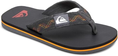 صندل Quiksilver للأولاد من الجنسين للأطفال Molokai Stitchy Youth صندل فليب فلوب in Kuwait