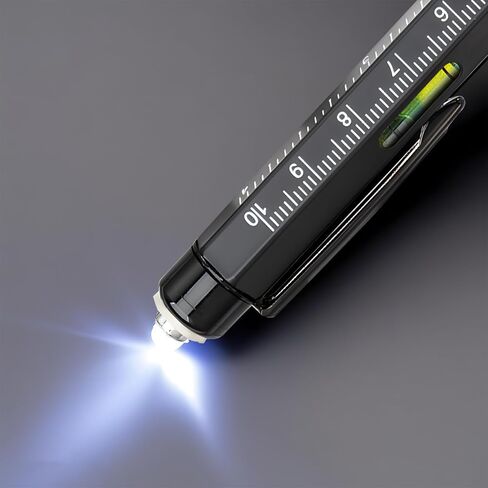 Christmas Gifts Stocking Stuffers for Men,Multitool Pen 9 in 1 Innovative Gift for Men,with LED Light,Ruler, Stylus,Bubble Level,Screwdrivers,Unique Gifts Gadgets for Him,Boyfriend,Husband in Saudi Arabia