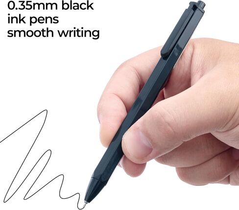 أقلام G&G Gel ، وأقلام نقاط GEL PEN ذات الحبر الأسود 0.35 مم ، وأقلام كرة الدوارة الحبر القابلة للسحب ، وأقلام حبر هلام جافة سريعة مع كتابة سلسة للحبر الكبير لشركة SCHOO ، 4 PCS in Kuwait