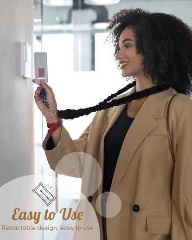 Geyoga Teacher Scrunchie Lanyards for Id Badges Keys Cute Neck Stready Lanyards Retractable Retractable Retractible Ceychain للنساء السيدات in Saudi Arabia