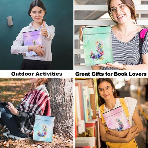 4pcs Goint Gover Govers Gifts Book Book Book Books Pouch Pouch Proctor Figuredized Monographics for Women Girl Airmist Reading Association for Birthday Christmas Bachelorette Party in Kuwait