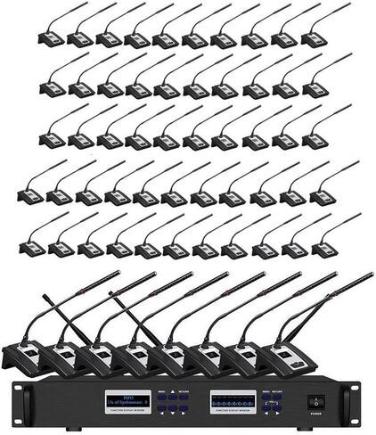 نظام المؤتمر اللاسلكي UHF نظام المناقشة الرقمية 60 غرفة المؤتمرات MICS 500MHZ－590MHz in Kuwait