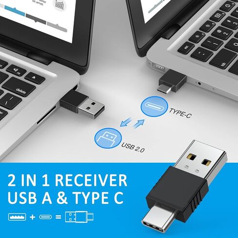 2 في 1 النوع C عرض USB الإضاءة الحمراء ، مقدم العرض اللاسلكي PPT PLACER لتقديم عروض الكمبيوتر ، SLIDE ADVANCER لجهاز الكمبيوتر المحمول MAC in Saudi Arabia