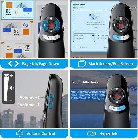 2 في 1 النوع C عرض USB الإضاءة الحمراء ، مقدم العرض اللاسلكي PPT PLACER لتقديم عروض الكمبيوتر ، SLIDE ADVANCER لجهاز الكمبيوتر المحمول MAC in Saudi Arabia