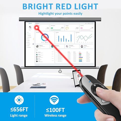 2 في 1 النوع C عرض USB الإضاءة الحمراء ، مقدم العرض اللاسلكي PPT PLACER لتقديم عروض الكمبيوتر ، SLIDE ADVANCER لجهاز الكمبيوتر المحمول MAC in Saudi Arabia
