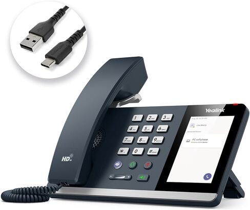Yealink MP45 Microsoft Teams Certified USB Desk Phone,Cost-Effective Alternative to MP50,NOT SIP/VoIP Phone | Plug&Play via USB-A/C Cable | Powered by Computer | Dedicated for Teams & Skype in Saudi Arabia