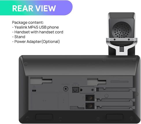 Yealink MP45 Microsoft Teams Certified USB Desk Phone,Cost-Effective Alternative to MP50,NOT SIP/VoIP Phone | Plug&Play via USB-A/C Cable | Powered by Computer | Dedicated for Teams & Skype in Saudi Arabia