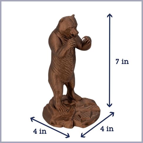 Mercer Toby the Bear Bear Bronze تمثال ثلاثي الأبعاد | ماكون ، جورجيا | التخرج من التخرج الجامعي وتذكارات المعجبين والمنزل ، المسكن ، ديكور المكتب لطلاب الجامعات ، خريجي الدببة والخريجين in Saudi Arabia