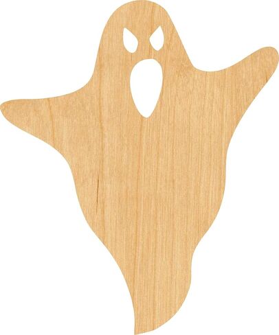 Ghost 1 Laser Cut Out Wood Shape Craft Supply - 2" in Saudi Arabia