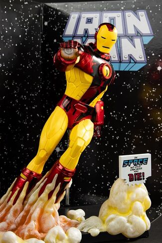 McFarlane Marvel Iron Man 1: 6th Scale Toldible مع Scene & Comic (Iron Man #256) in Saudi Arabia
