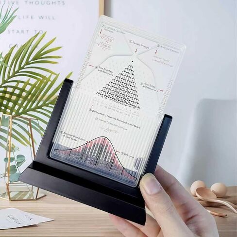 لوحة المكتب جالتون ، نموذج مظاهرة احتمالية مع منحنى الجرس ، عرض قانون إحصائي فعال ، أداة تعليم مختبر الفيزياء ، إلهام فضول ، للتوزيع العشوائي in Saudi Arabia