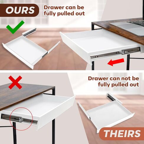 Large 23.6 Inch Under Desk Drawer Slide Out, Pencil Drawer, Undermount Desk Drawer, Under Counter Drawers, Attachable Desk Drawer, Drawer For Under Desk, Undermount Drawer, Under Desk Pull Out Drawer in Saudi Arabia