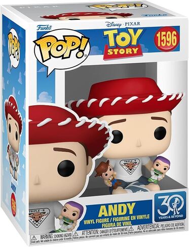 Funko Pop! Disney: Toy Story 30th Anniversary - Andy - Collectable Vinyl Figure - Gift Idea - Official Merchandise - Toys for Kids & Adults - Movies Fans - Model Figure for Collectors and Display in Saudi Arabia