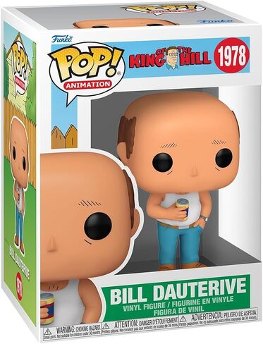 فونكو بوب! TV: King of the Hill - Bill Dauterive - Finyl Figure - فكرة الهدية - البضائع الرسمية - ألعاب للأطفال والكبار - عشاق الرسوم - نموذج نموذج لهواة الجمع والعرض in Saudi Arabia