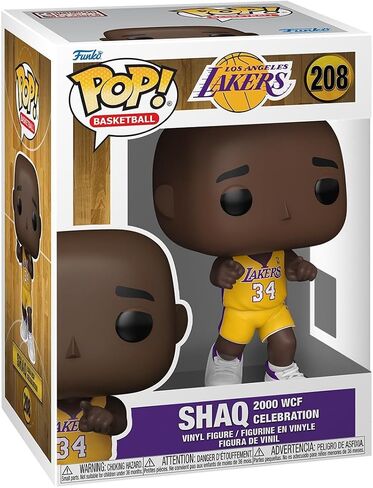 فونكو بوب! NBA: Lakers - Shaquille O'Neal - Shaq - ("00 WCF Celebration) - Finyl Figure - فكرة هدية - البضائع الرسمية - ألعاب للأطفال والكبار - عشاق الرياضة in Saudi Arabia