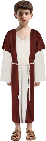 Boys Jesus Costume - Biblical Robe Set for Kids, Nativity Disciples Halloween Christ Outfit in Kuwait