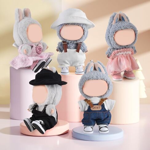 2025 أحذية دمية جديدة الإصدار ، أحذية واحدة من القماش الأسود المتميز ، مطابقة مثالية لملابس بوبو ، أحذية لملحقات دمية 15 و 17 سم in Kuwait