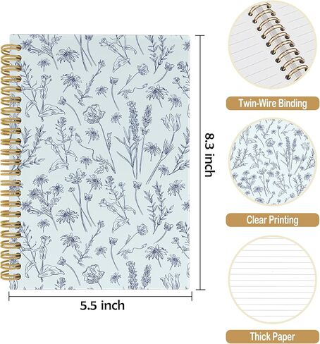 دفتر يوميات مسيحي - دفاتر ملاحظات الكتاب المقدس آية الكتاب المقدس، حكمت الكلية لمدرسة العمل، هدايا للنساء، اللوازم المكتبية، دفتر ملاحظات حلزوني بغلاف مقوى 5.5 بوصة × 8.3 بوصة in Kuwait