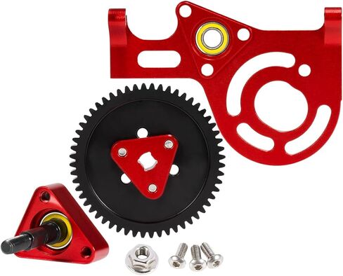 1/10 Transmission 30% OD Transfer Case Forward Motor Mount with Delrin Spur Gear for 1/10 RC Crawler Axial SCX10 II Element Enduro DIY LCG Chassis SCX10 Upgrades (Purple) in Saudi Arabia