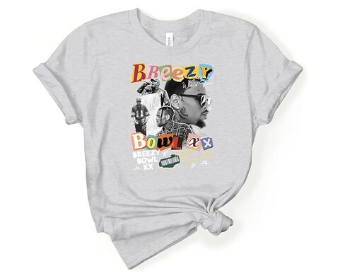 Ch.ris Brown Breezy Bowl XX T-Thirt ، قميص ألبوم Breezy Bowl ، CH.RIS Brown Fan Gift ، Chris Bro.wn Merch in Kuwait