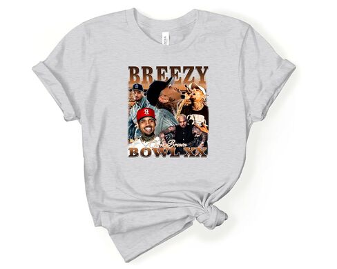 Ch.ris Brown Breezy Bowl XX T-Thirt ، قميص ألبوم Breezy Bowl ، CH.RIS Brown Fan Gift ، Chris Bro.wn Merch in Kuwait