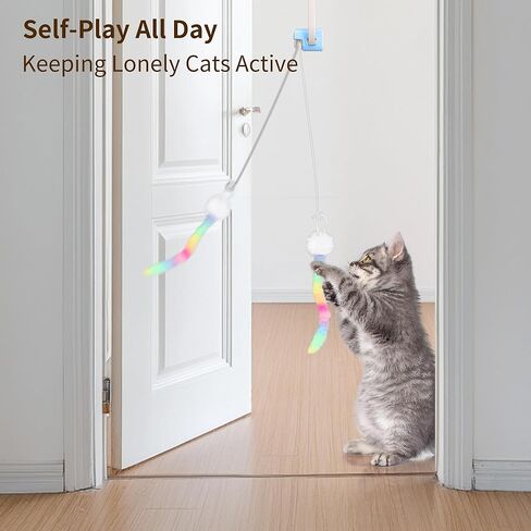 لعبة القط ، ألعاب القط التفاعلية الذكية المطورة مع التحكم عن بعد ، USB قابلة لإعادة الشحن معلقة لعبة هريرة قابلة للسحب للعب الذات in Kuwait
