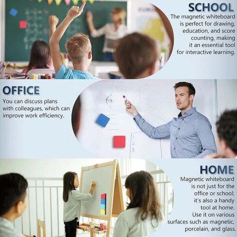 XKDOUS Round Magnetic Whiteboard Eraser 35 Pack, Small Dry Erase Eraser for Kids Classroom, 2x2 Inch Mini Dry Erase Board Eraser, Multipurpose White Board Eraser for School & Office Use (4 Colors) in Saudi Arabia