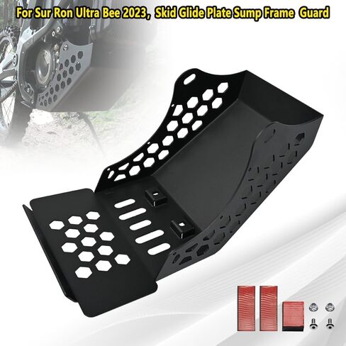 لوحة انزلاق المحرك لـ Sur Ron Ultra Bee 2022 2023، دراجة نارية شديدة التحمل Pro ممتدة بإطار سفلي سفلي هيكل مستنقع غطاء حماية للدراجة الترابية in Kuwait