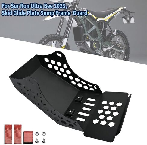 لوحة انزلاق المحرك لـ Sur Ron Ultra Bee 2022 2023، دراجة نارية شديدة التحمل Pro ممتدة بإطار سفلي سفلي هيكل مستنقع غطاء حماية للدراجة الترابية in Kuwait