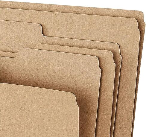 Staples 100 ٪ مجلد الملف المعاد تدويره ، علامة تبويب 1/3 ، حجم الرسالة ، Kraft ، 100/Box (ST756044-CC) in Saudi Arabia
